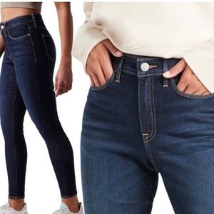 Athleta Sculptek denim in dark wash